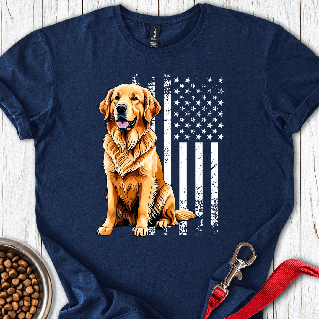 Golden Retriever USA Navy