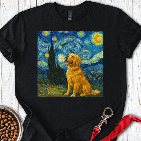 Golden Retriever Van Gogh Black