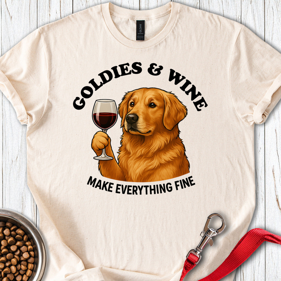Golden Retriever & Wine Natural