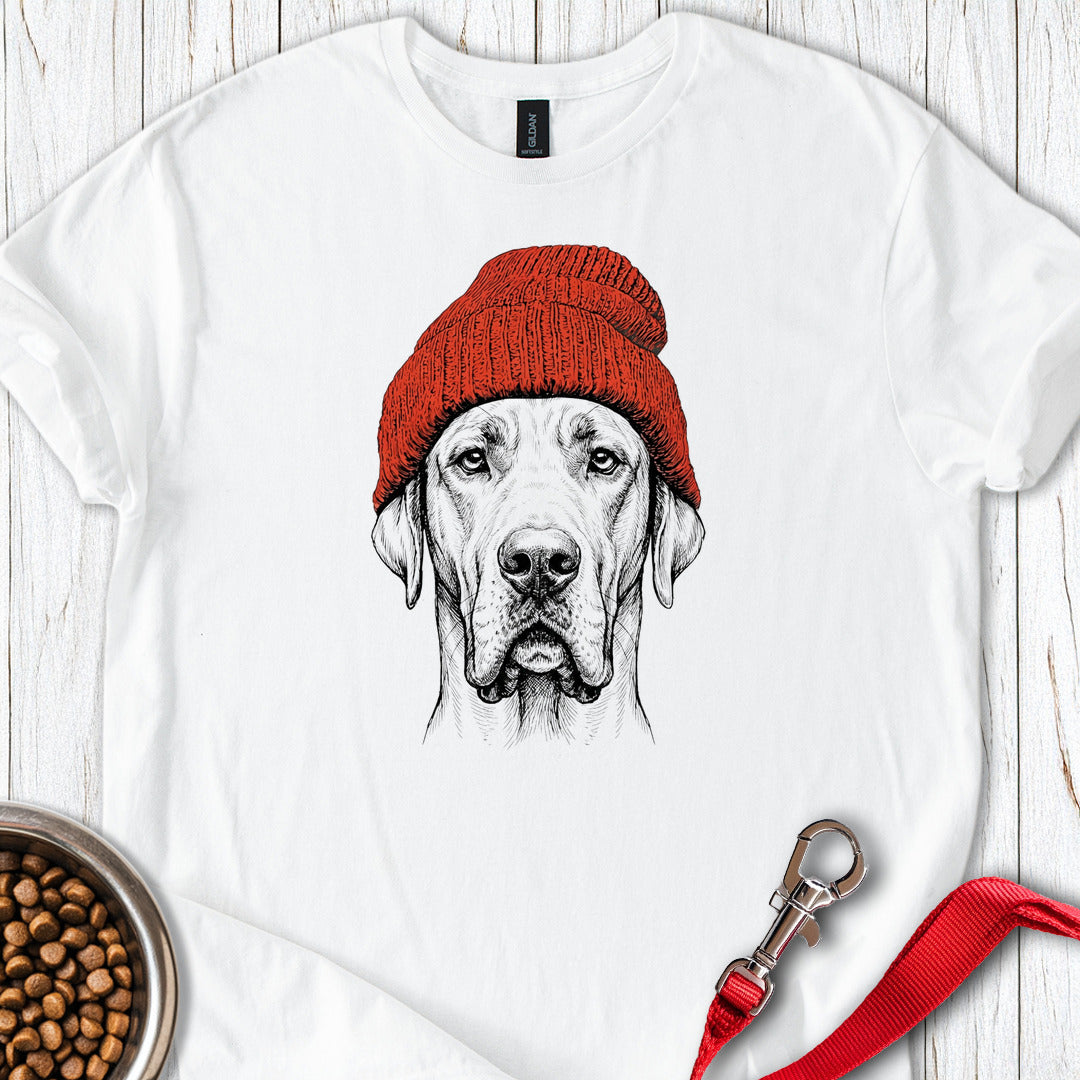 Great Dane Beanie White