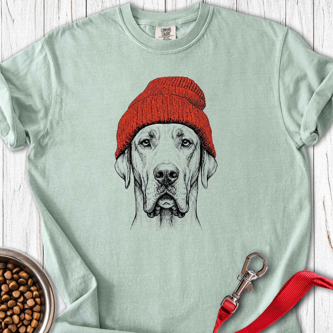 Great Dane Beanie Premium Tee — Bay