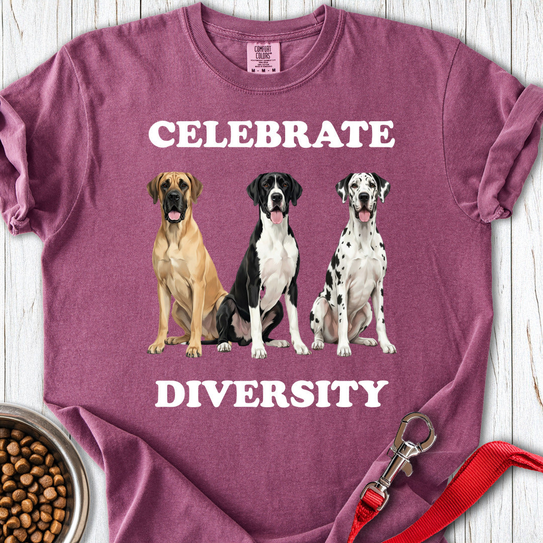 Great Dane Celebrate Diversity Premium Tee — Berry