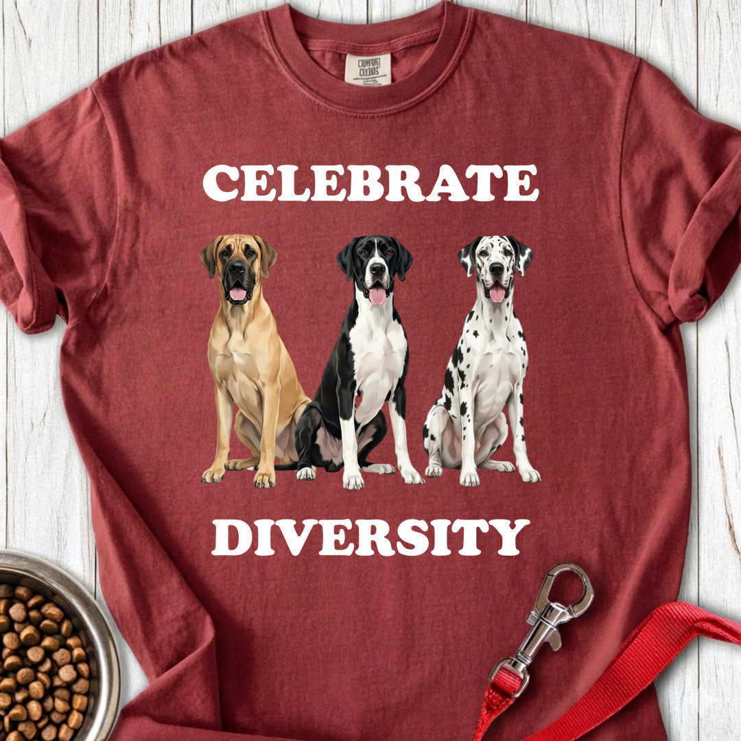 Great Dane Celebrate Diversity Premium Tee — Brick
