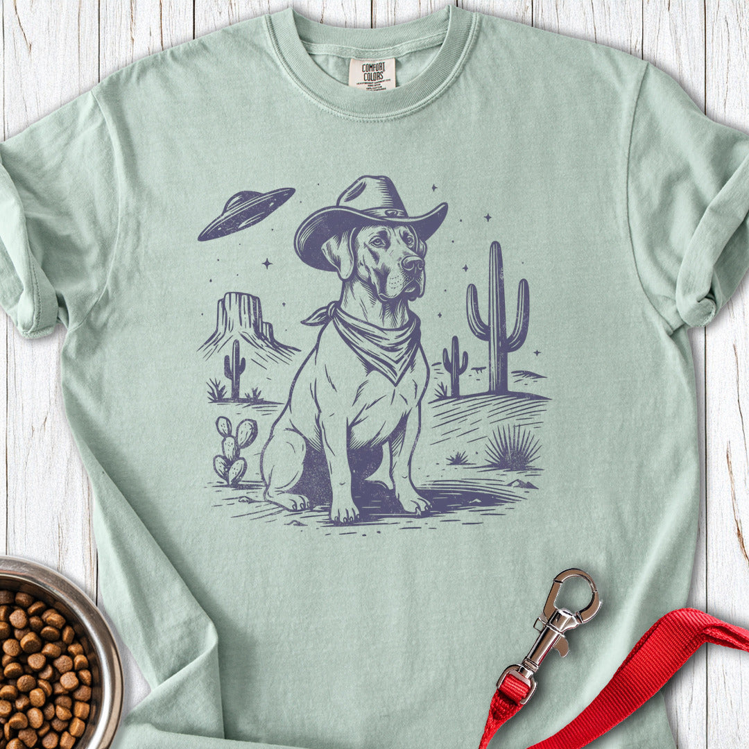 Great Dane Cowboy UFO Premium Tee — Bay