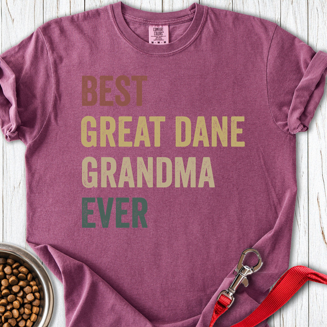 Great Dane Grandma Premium Tee — Berry