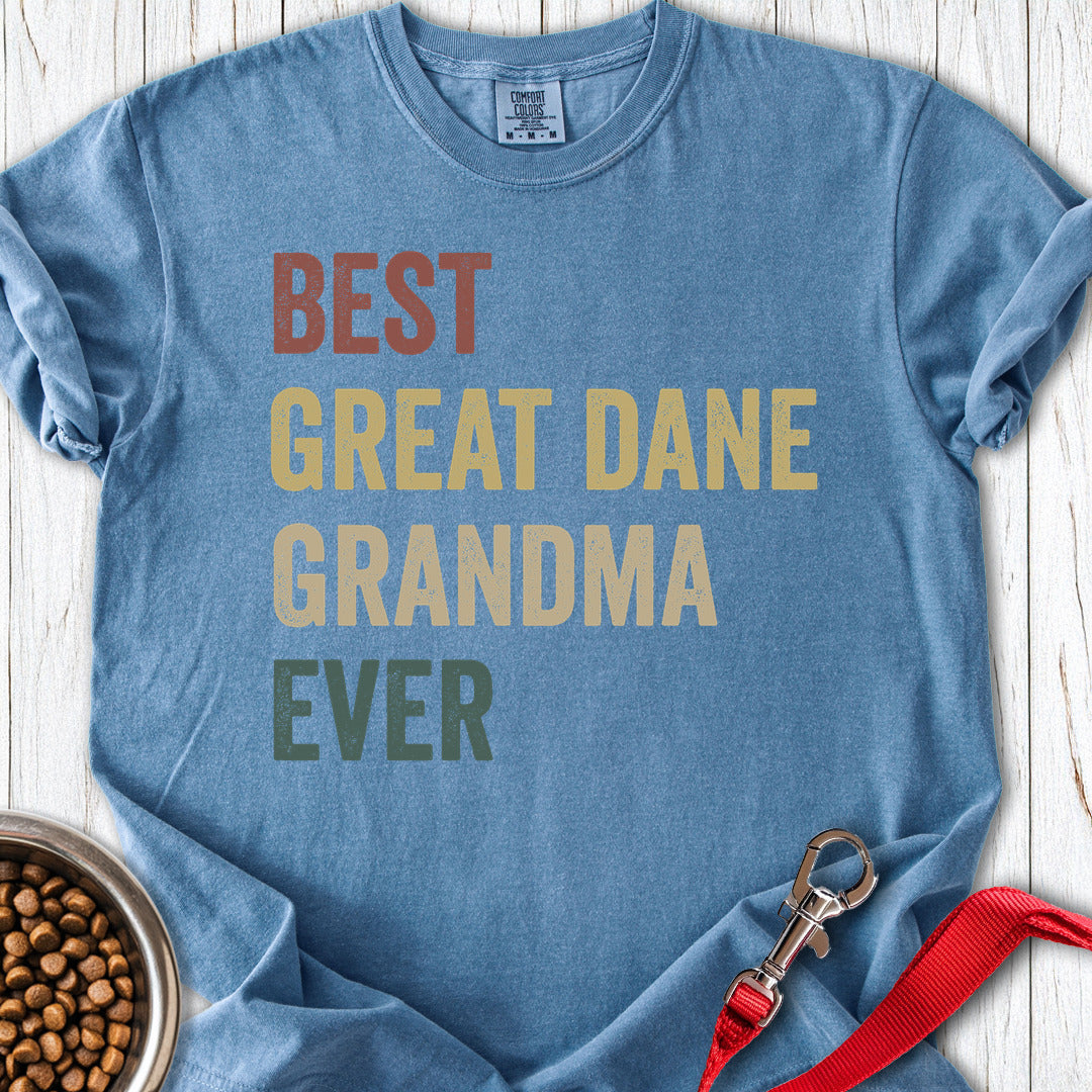 Great Dane Grandma Premium Tee — Blue Jean