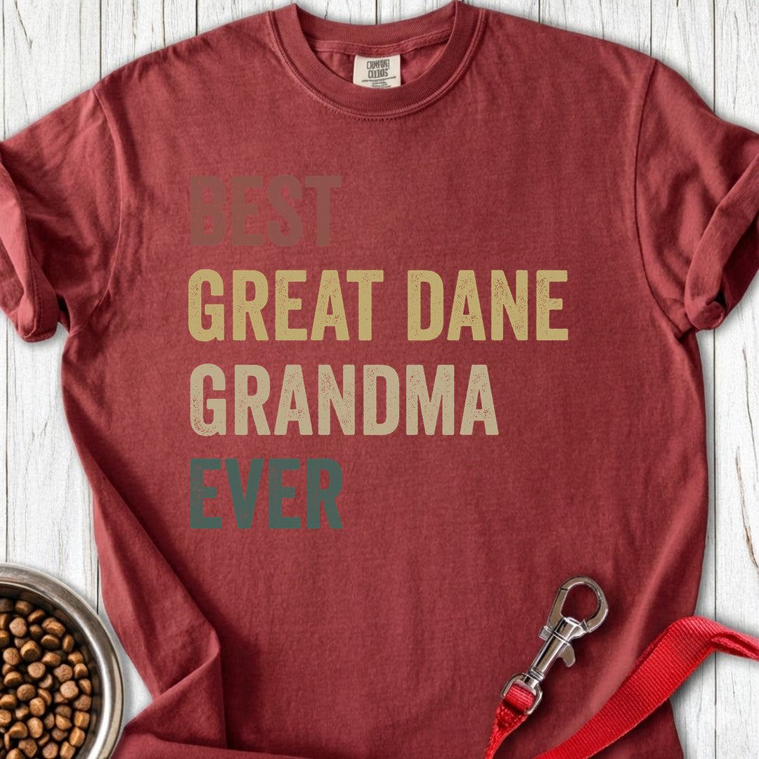 Great Dane Grandma Premium Tee — Brick