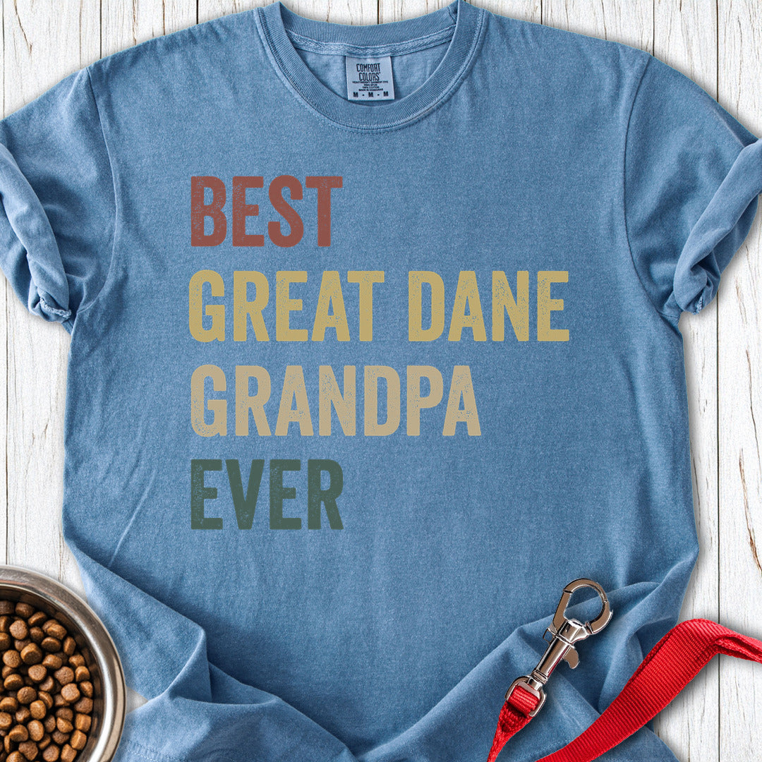 Great Dane Grandpa Premium Tee — Blue Jean