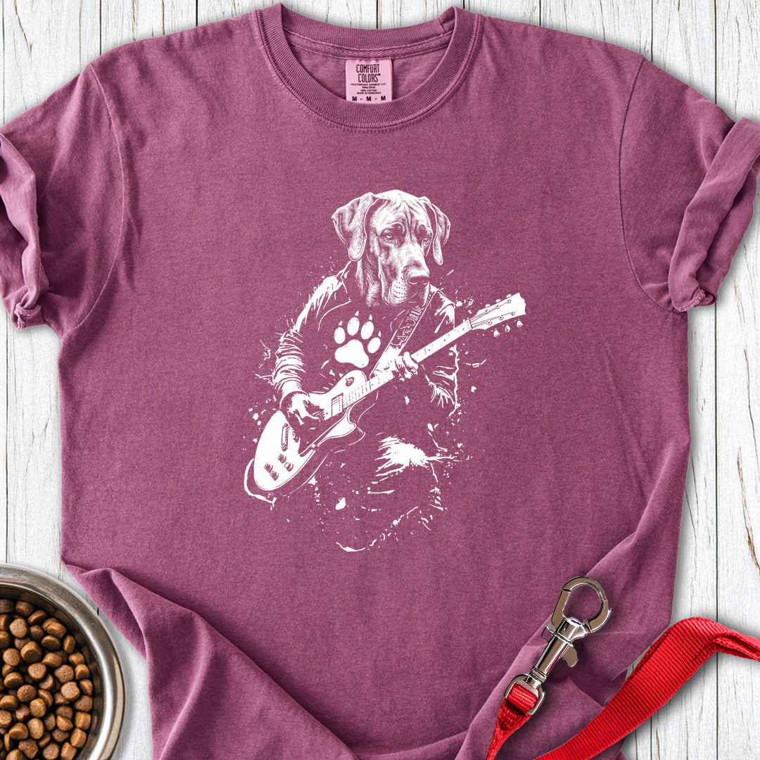 Great Dane Guitar Premium Tee — Berry
