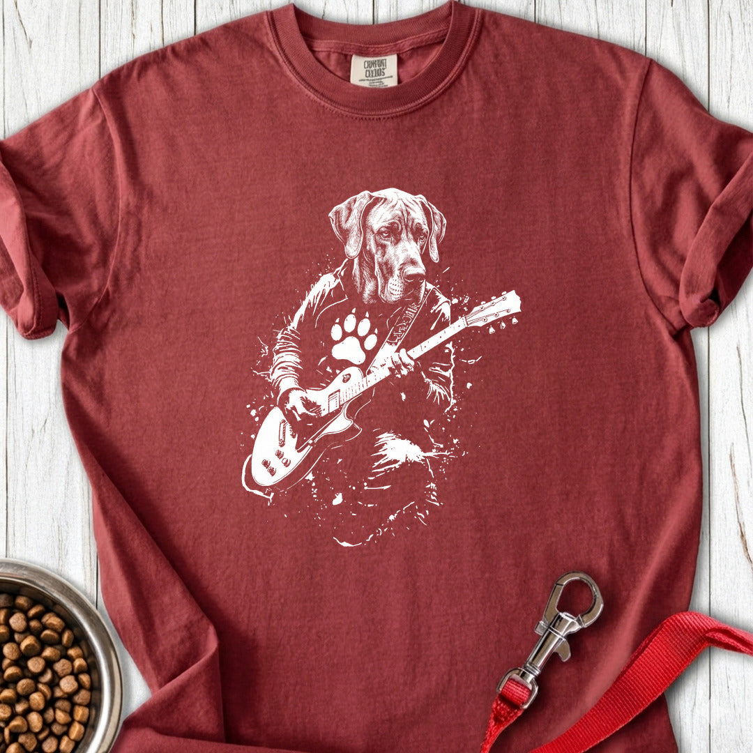 Great Dane Guitar Premium Tee — Brick