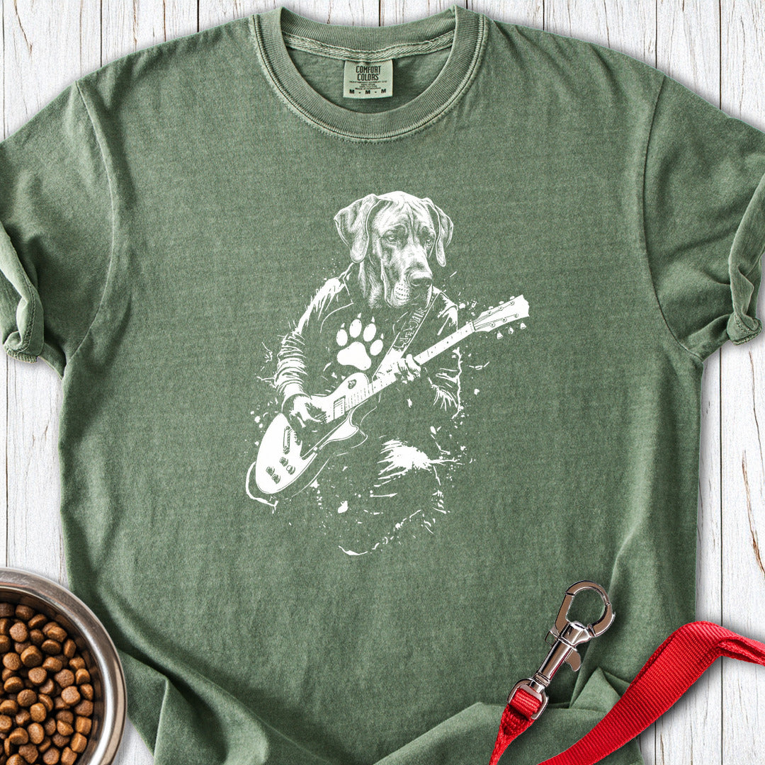 Great Dane Guitar Premium Tee — Moss