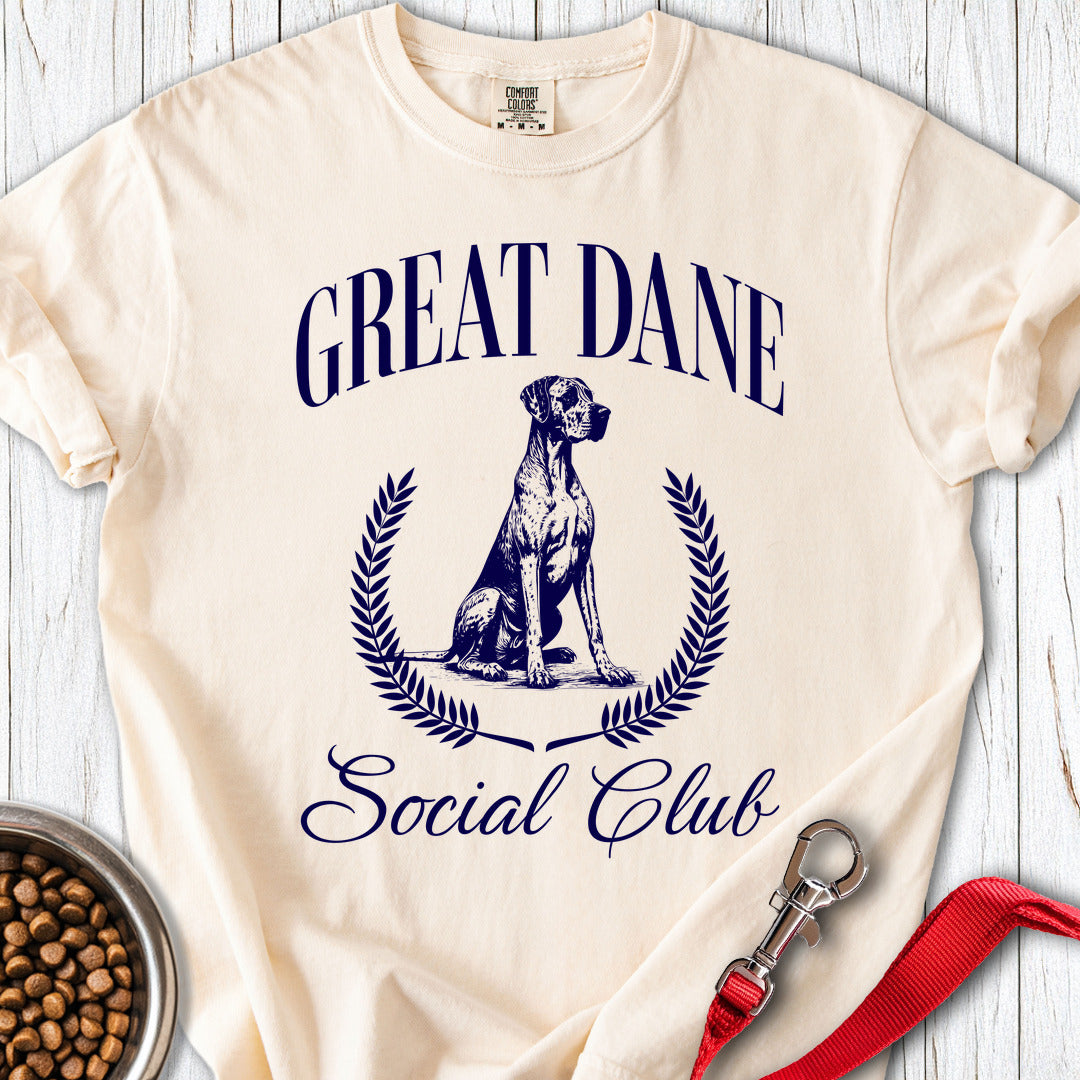 Great Dane Social Club Premium Tee — Ivory