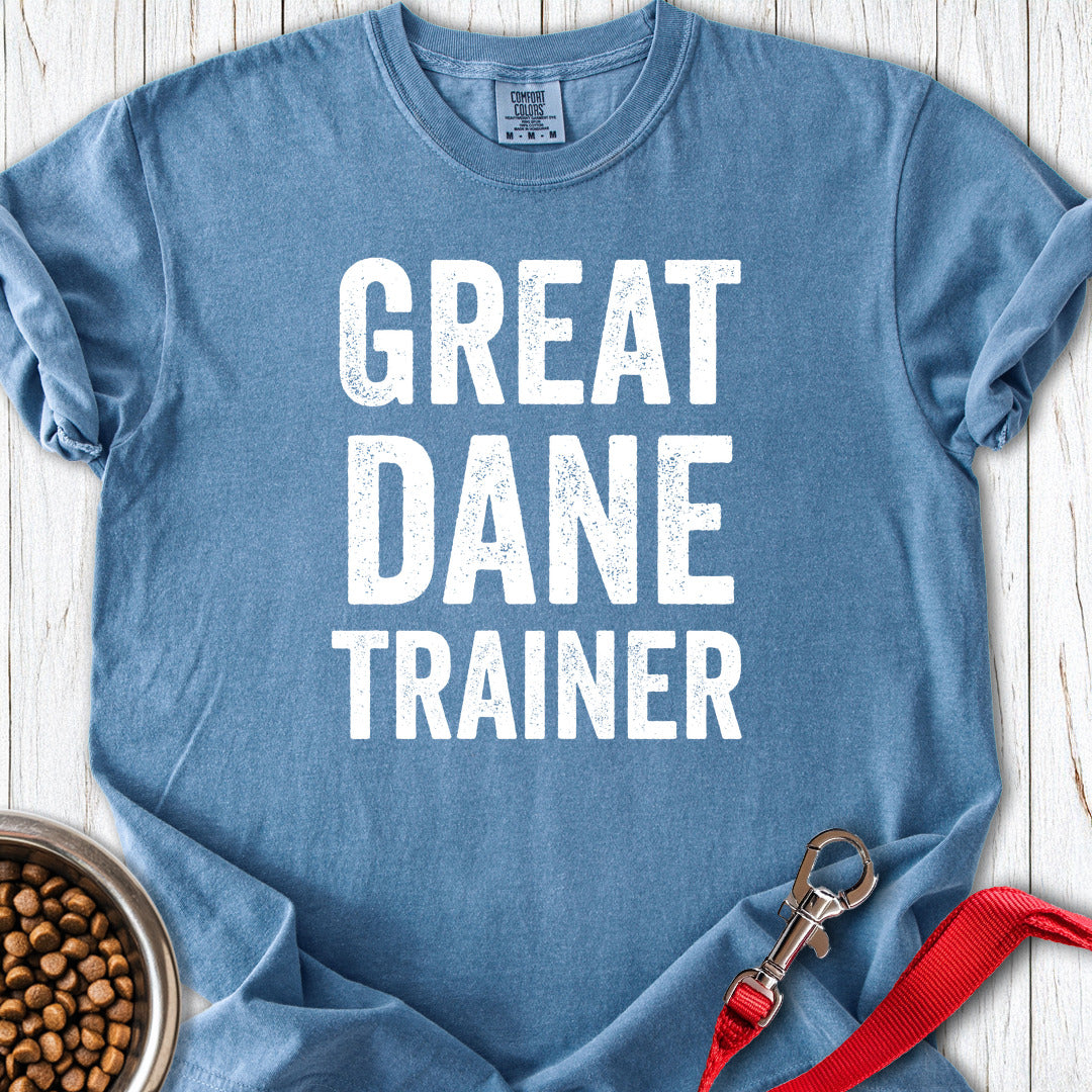 Great Dane Trainer Premium Tee — Blue Jean