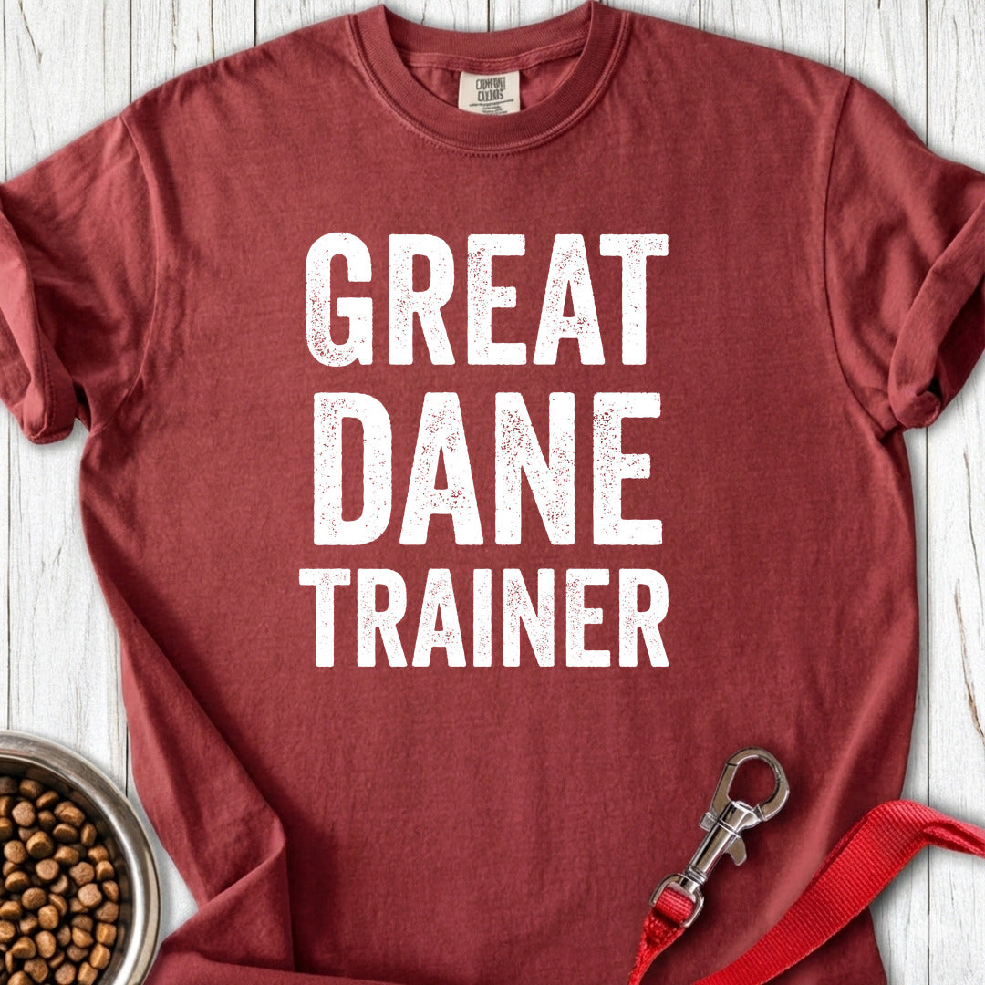 Great Dane Trainer Premium Tee — Brick