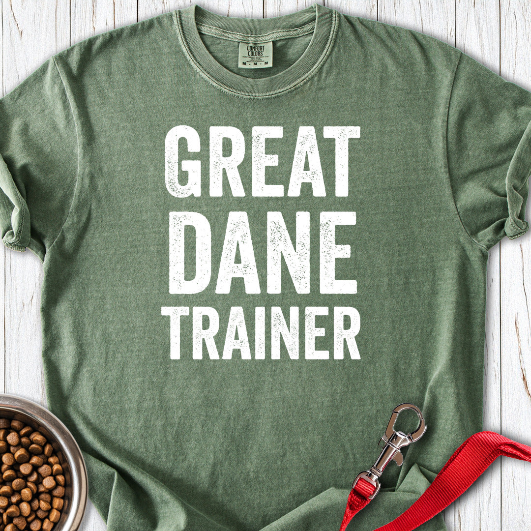 Great Dane Trainer Premium Tee — Moss