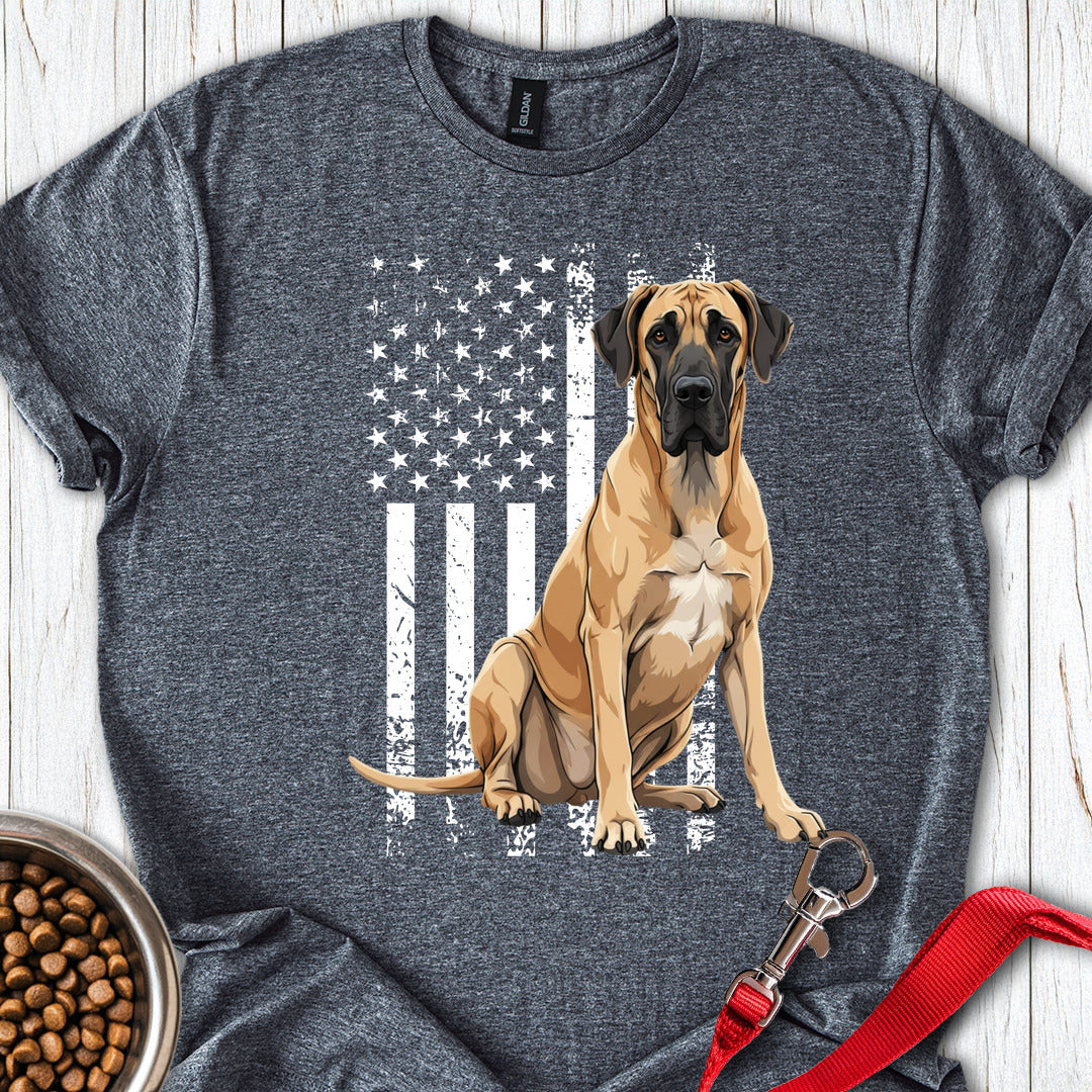 Great Dane US Flag Dark Heather