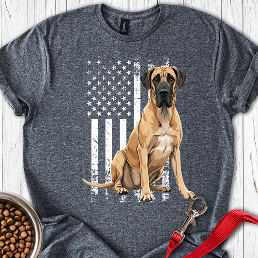 Great Dane US Flag Dark Heather