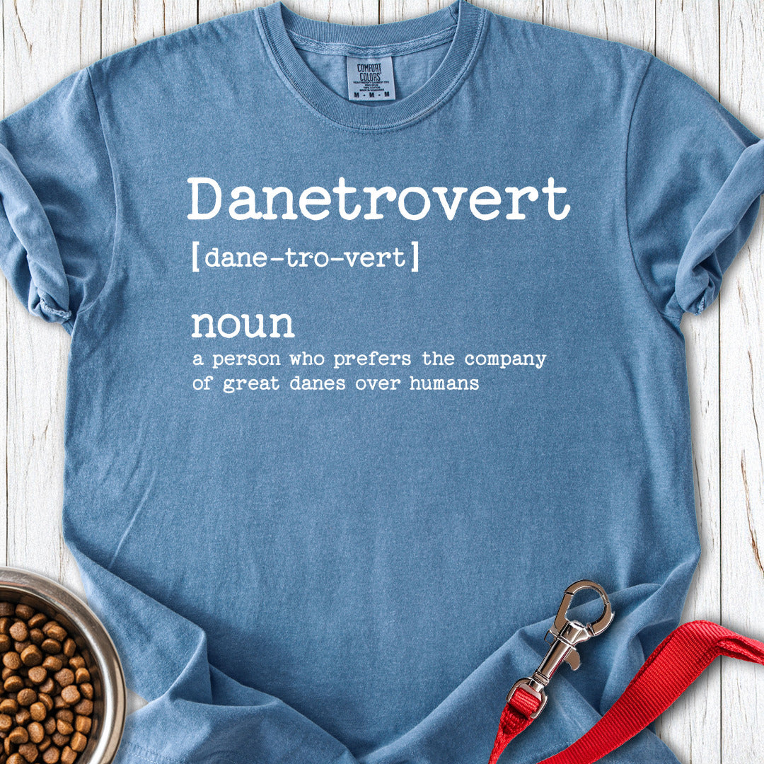 Great Danetrovert Premium Tee — Blue Jean