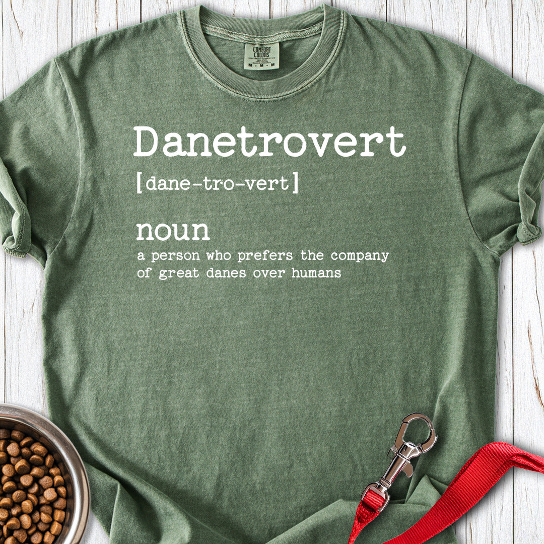 Great Danetrovert Premium Tee — Moss