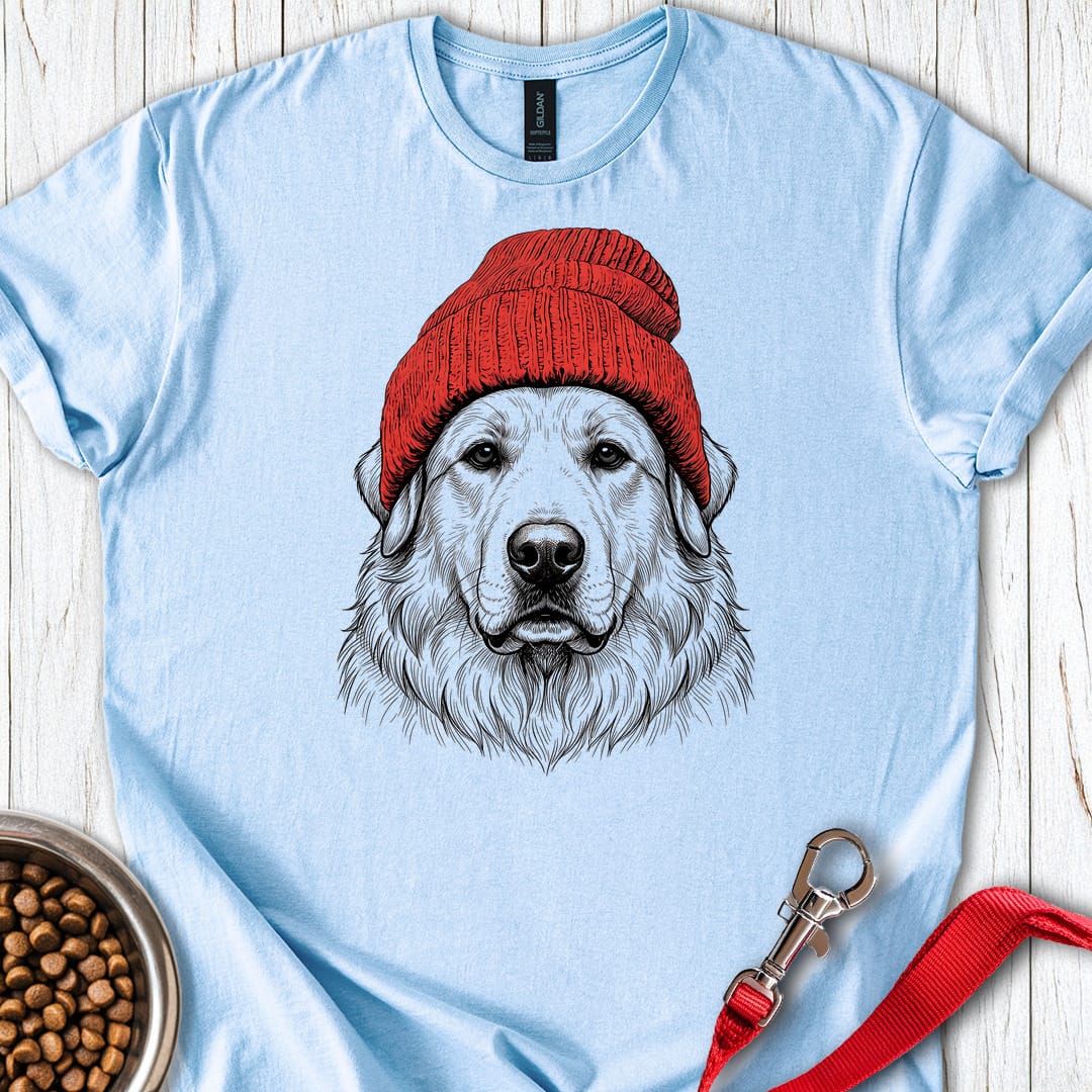 Great Pyrenees Beanie Light Blue