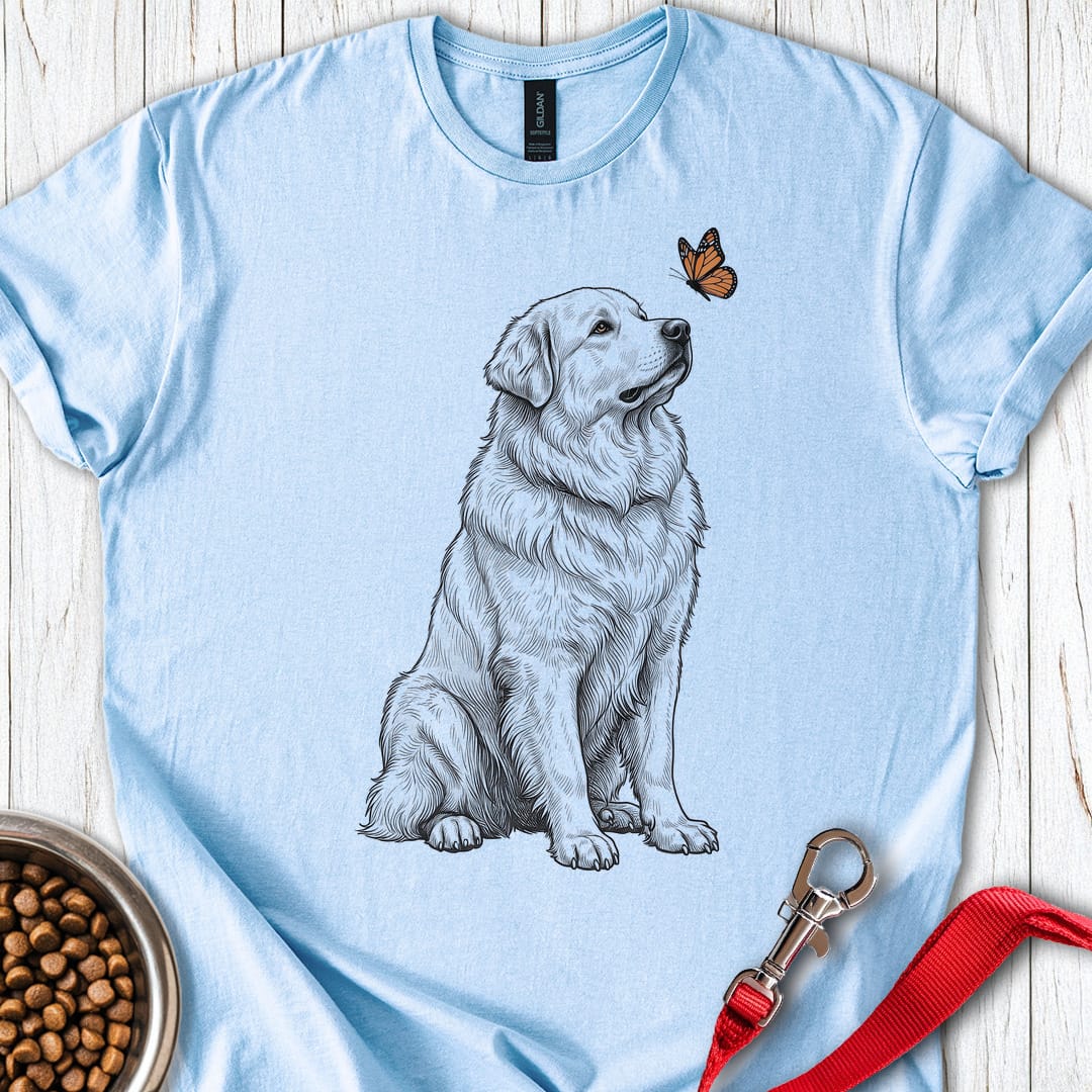 Great Pyrenees Butterfly Light Blue