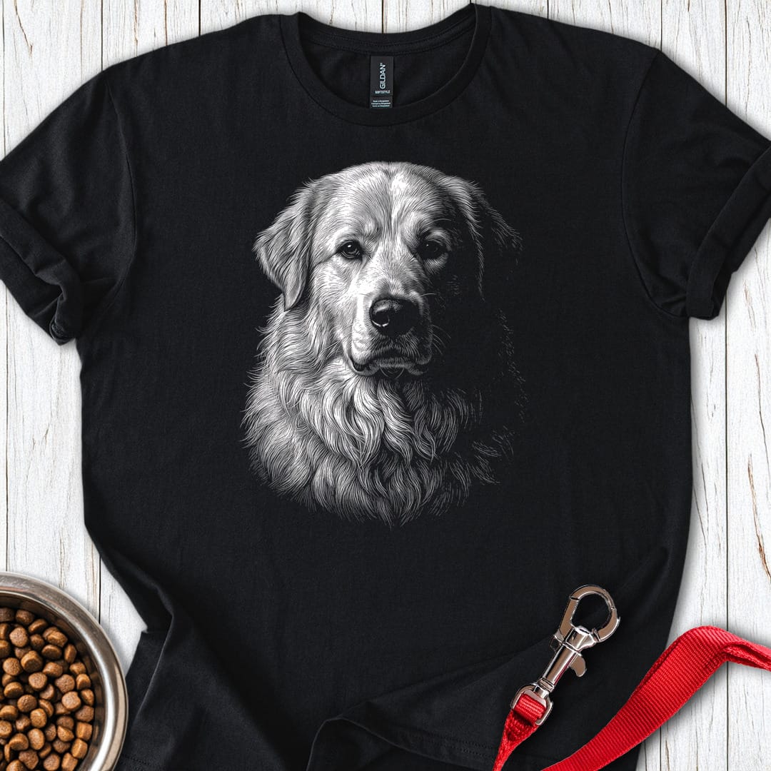 Great Pyrenees Engraved — Black