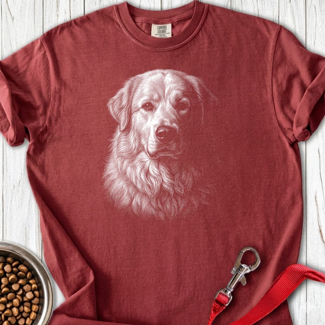 Great Pyrenees Engraved Premium Tee Brick