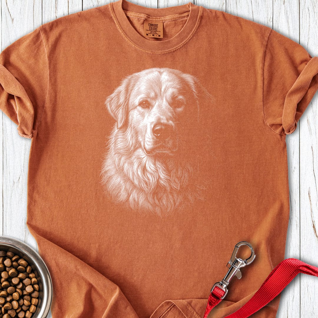 Great Pyrenees Engraved Premium Tee Yam