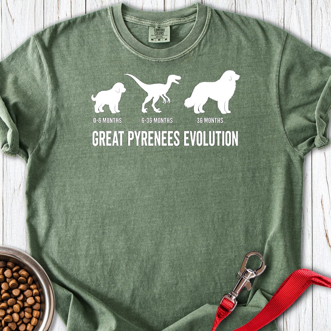 Great Pyrenees Evolution Premium Tee — Moss
