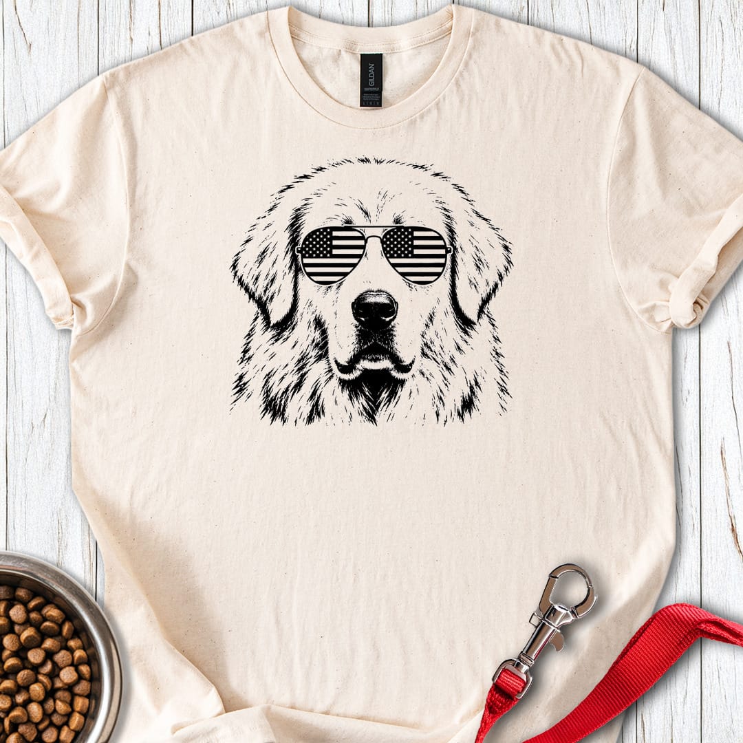 Great Pyrenees Flag Shades — Natural