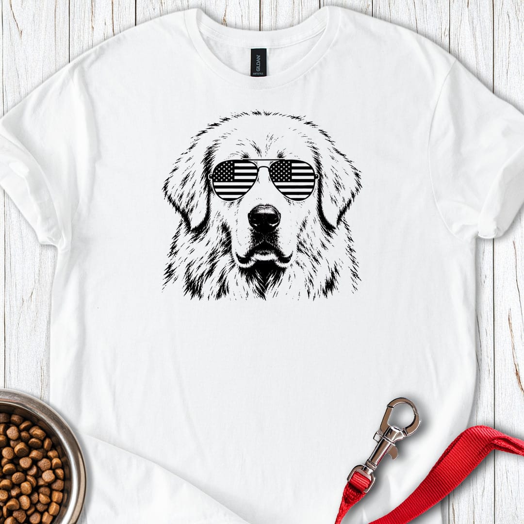 Great Pyrenees Flag Shades — White