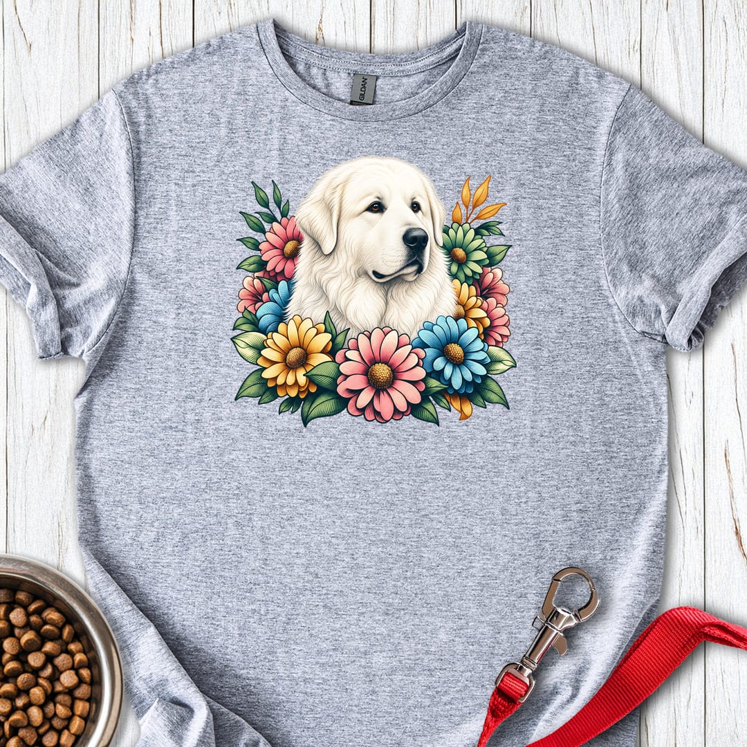 Great Pyrenees Flowers — Sport Grey