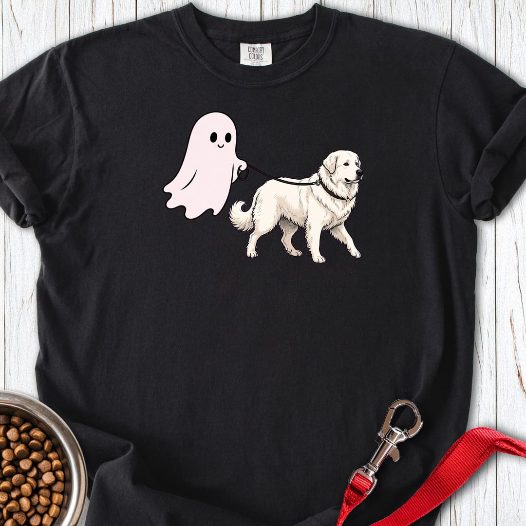 Great Pyrenees Ghost Walk Premium Tee Black