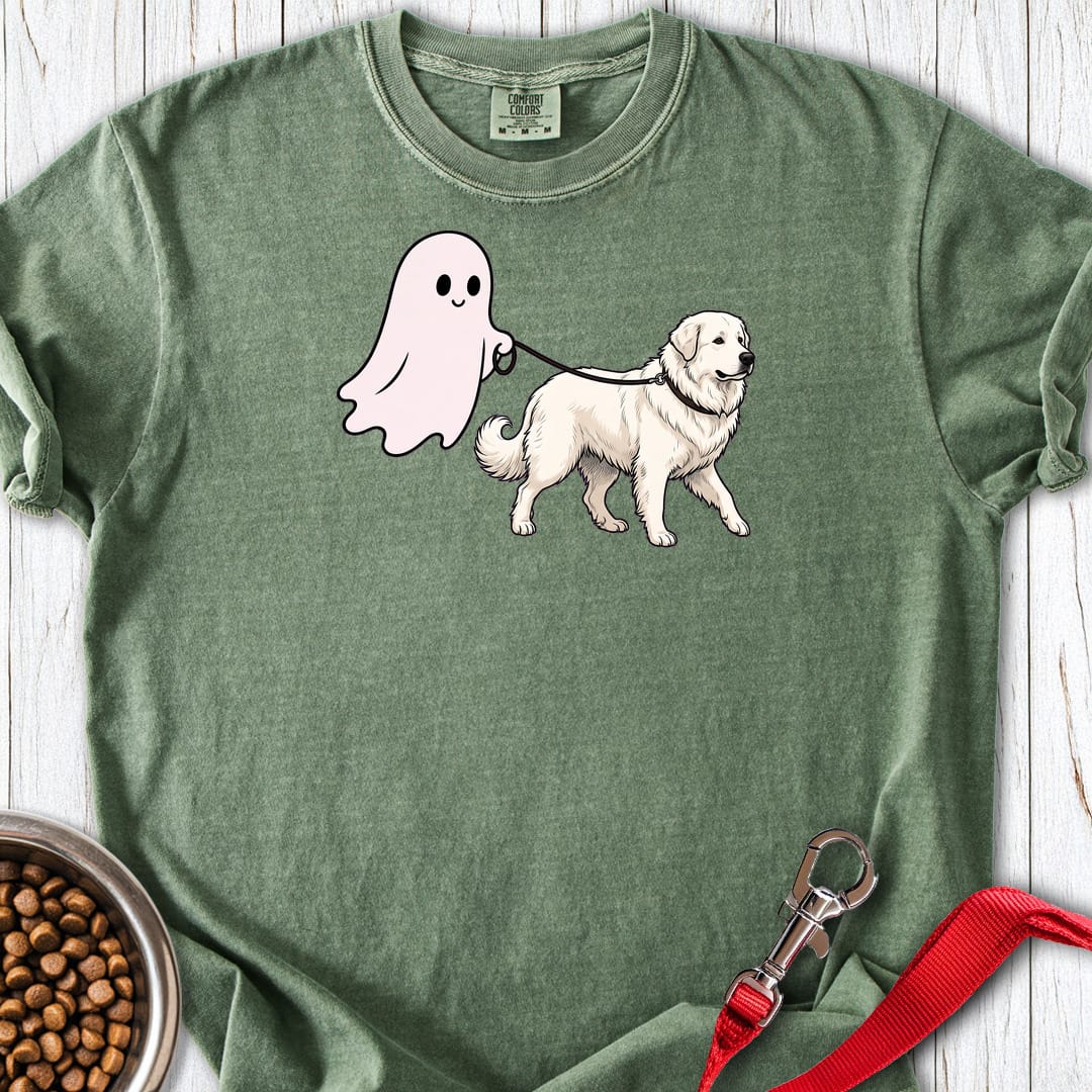 Great Pyrenees Ghost Walk Premium Tee Moss