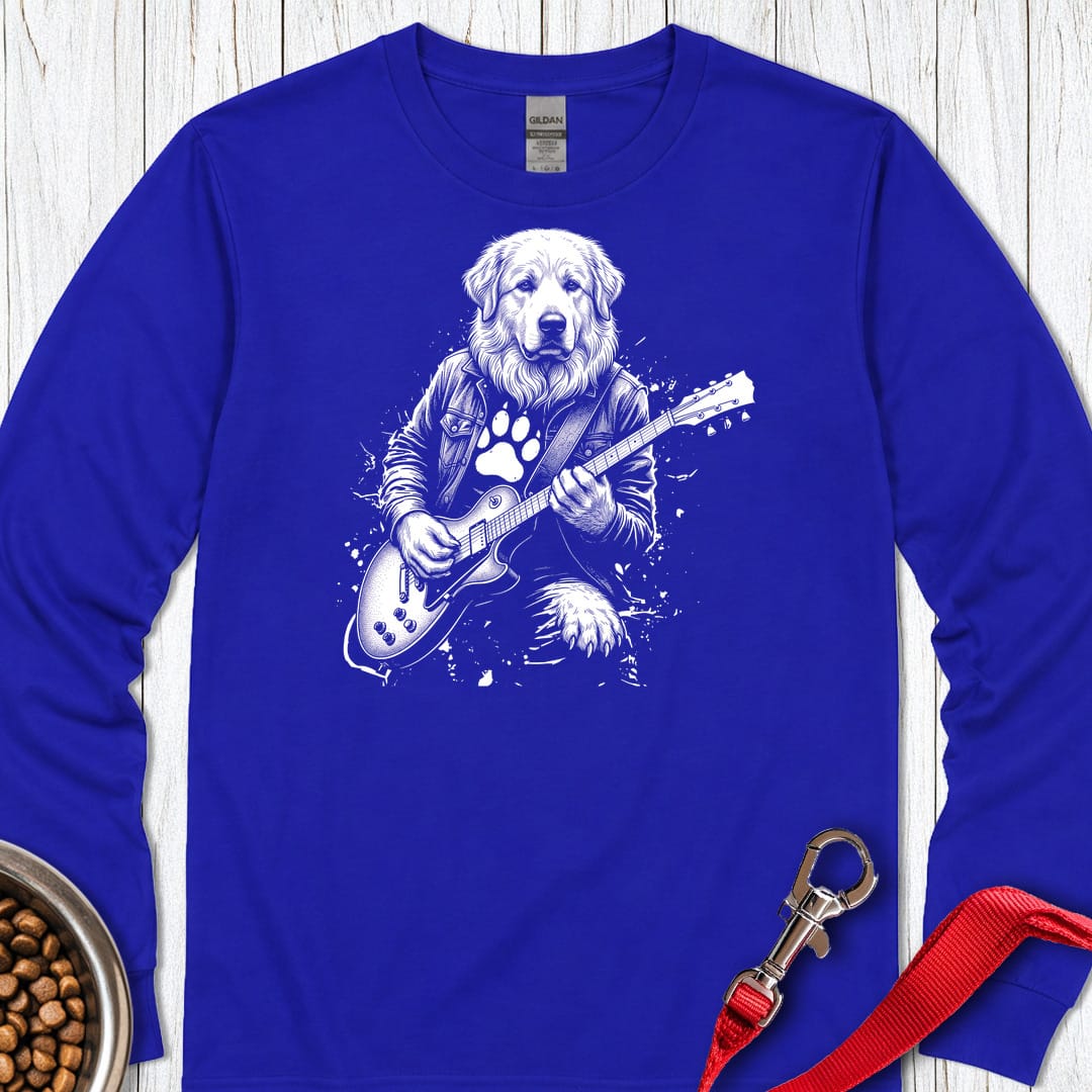 Great Pyrenees Guitar Long Sleeve — Royal