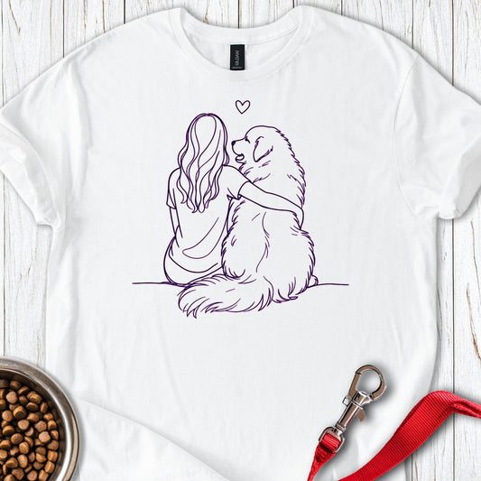 Great Pyrenees Hug White