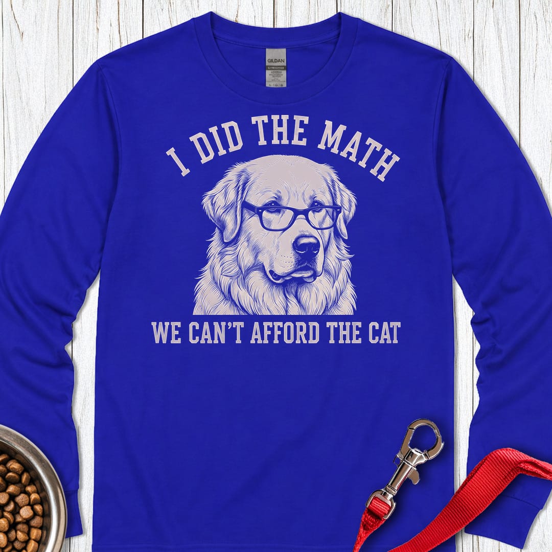 Great Pyrenees I Did The Math Long Sleeve — Royal