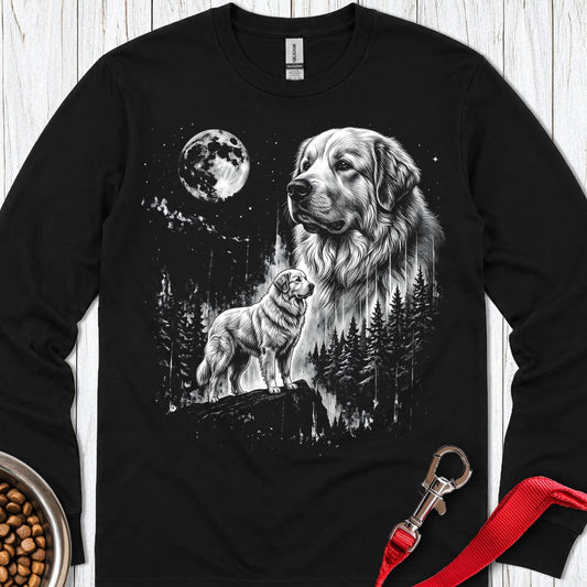 Great Pyrenees Moonlight Long Sleeve Black