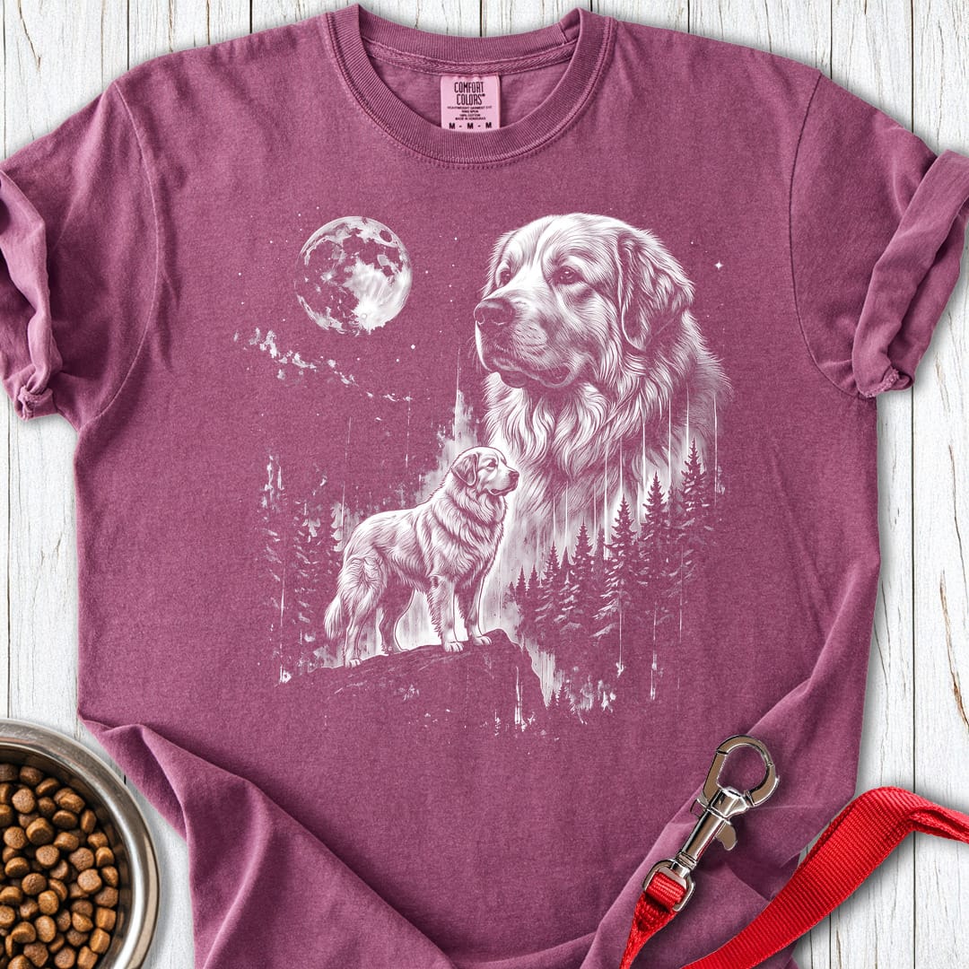 Great Pyrenees Moonlight Premium Tee — Berry