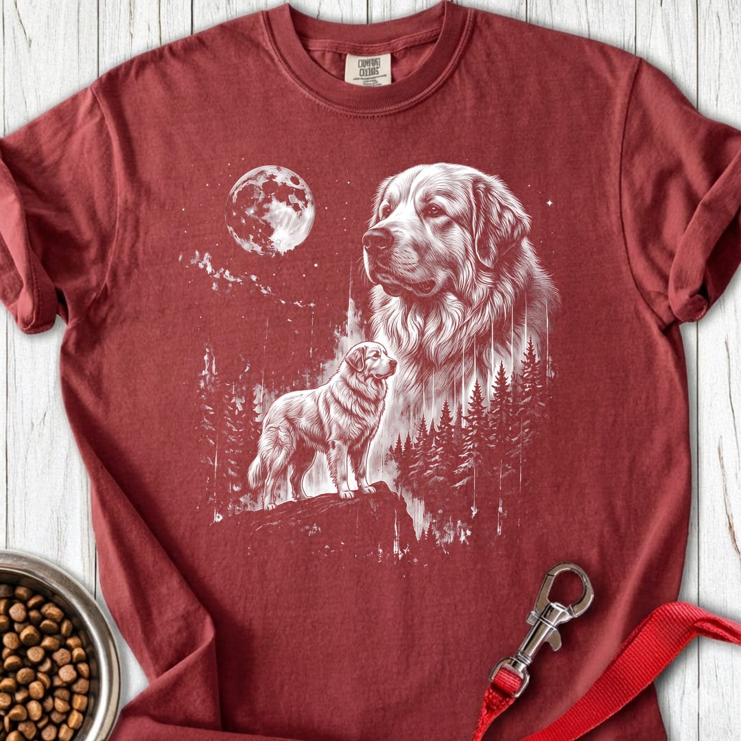 Great Pyrenees Moonlight Premium Tee — Brick