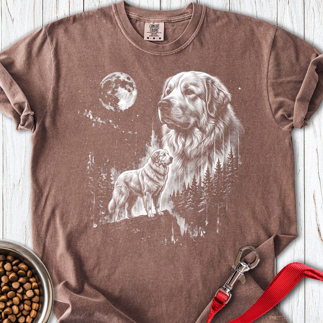 Great Pyrenees Moonlight Premium Tee — Espresso