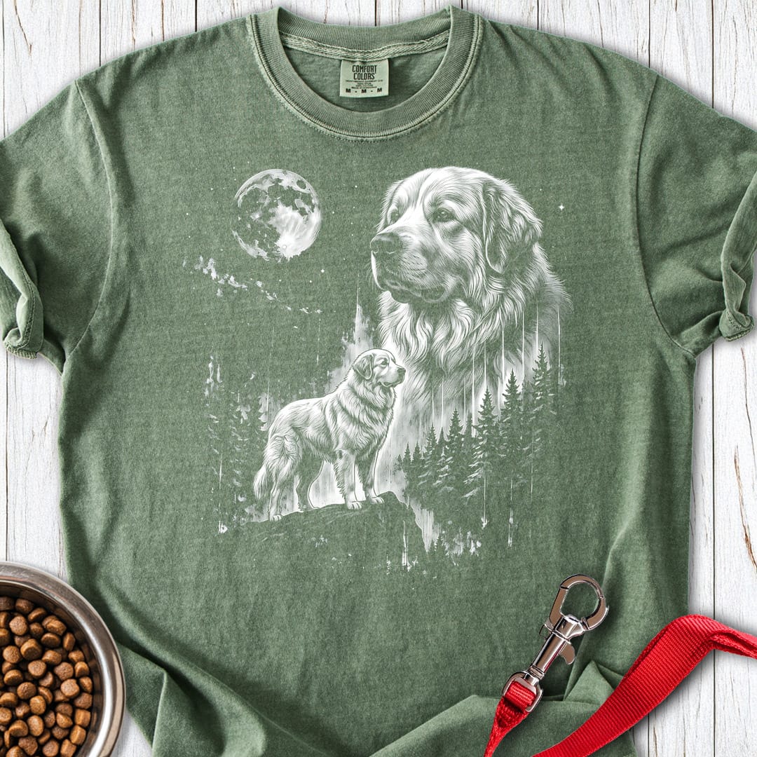 Great Pyrenees Moonlight Premium Tee — Moss