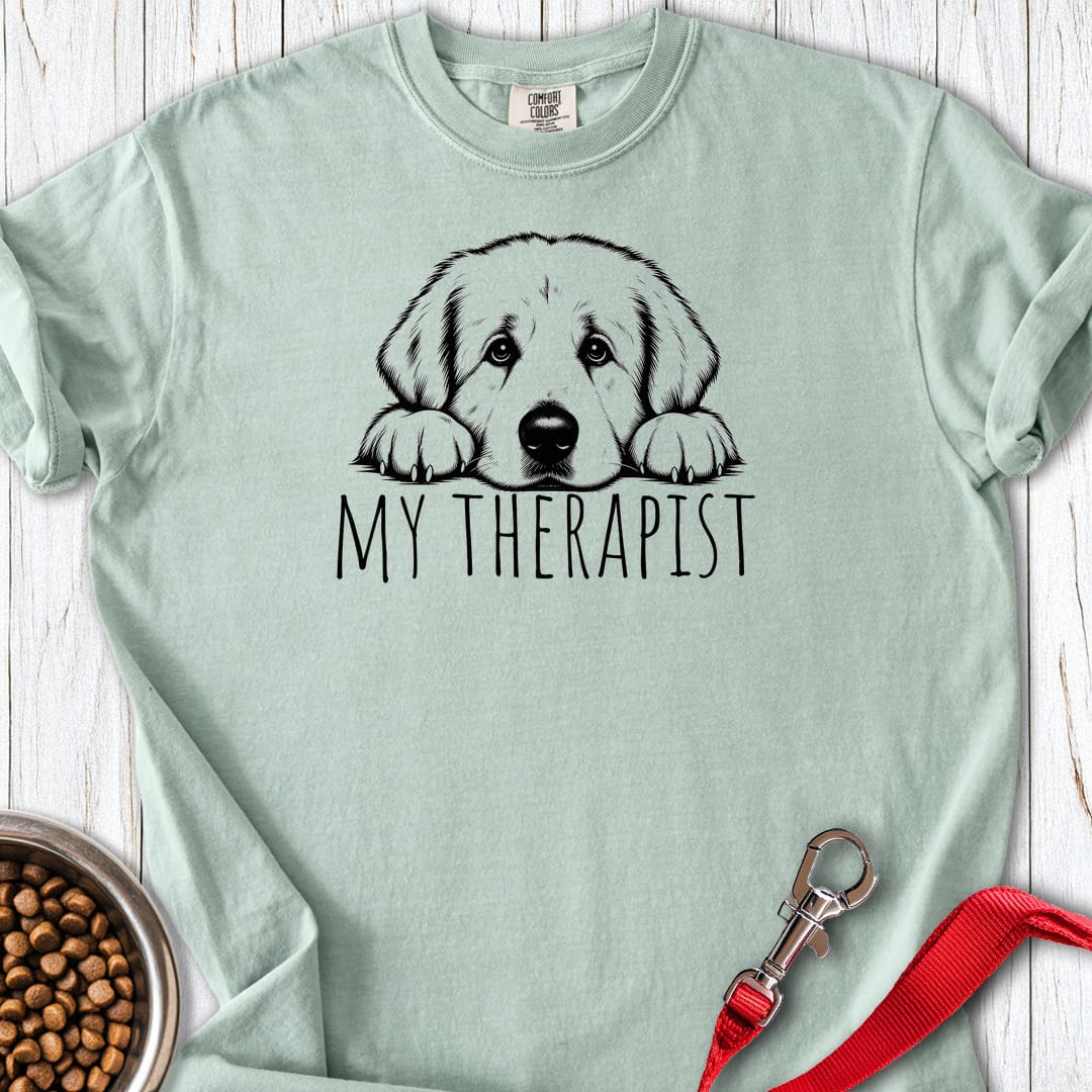 Great Pyrenees My Therapist Premium Tee — Bay