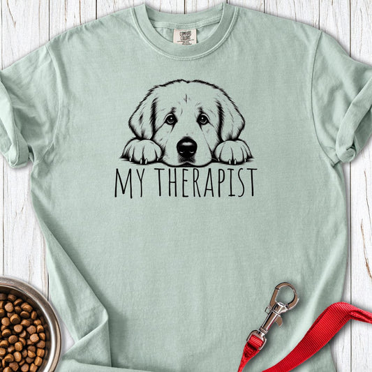 Great Pyrenees My Therapist Premium Tee Bay