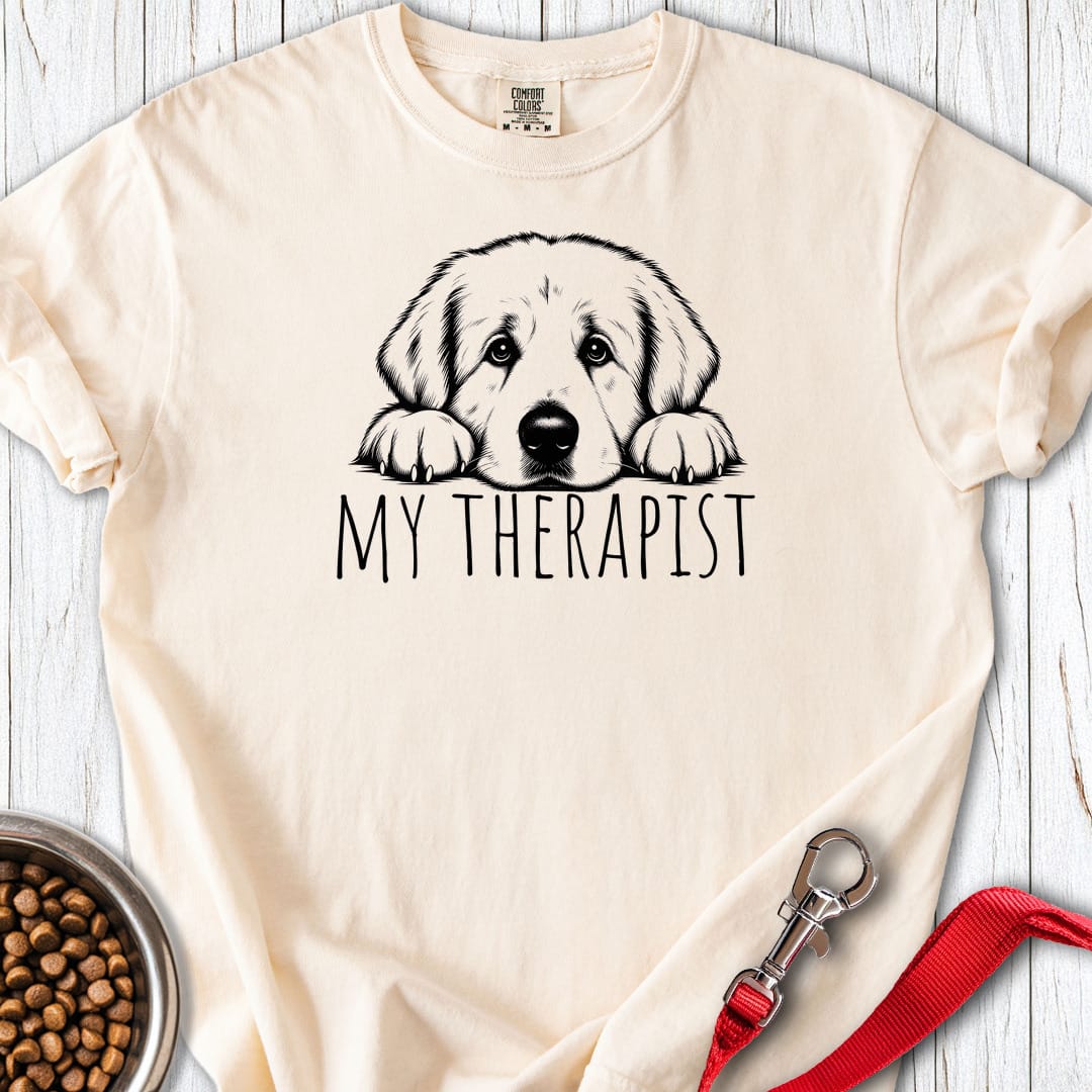 Great Pyrenees My Therapist Premium Tee — Ivory