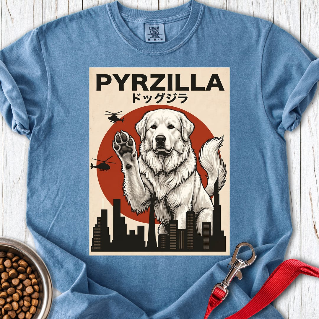 Great Pyrenees Pyrzilla Premium Tee Blue Jean