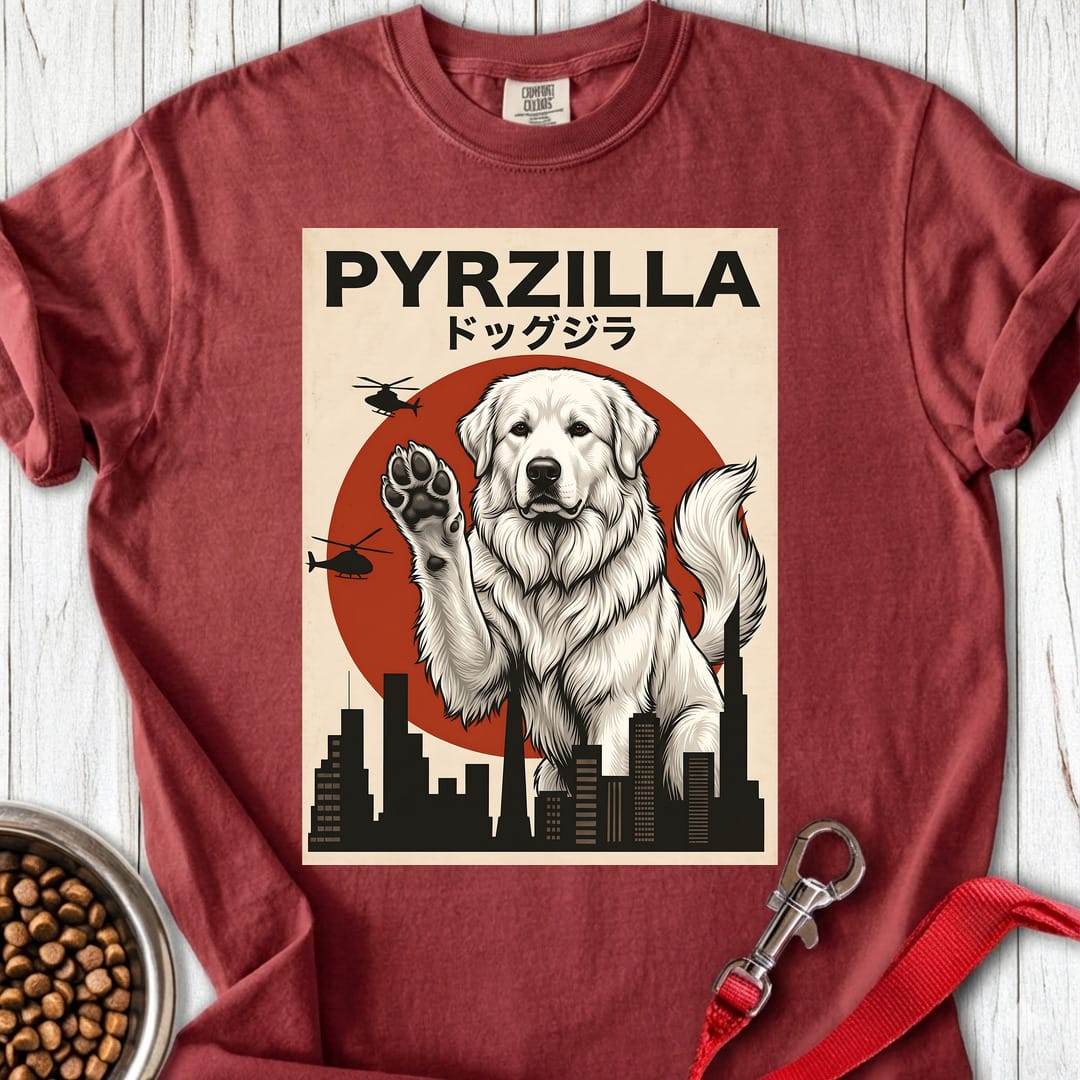 Great Pyrenees Pyrzilla Premium Tee Brick