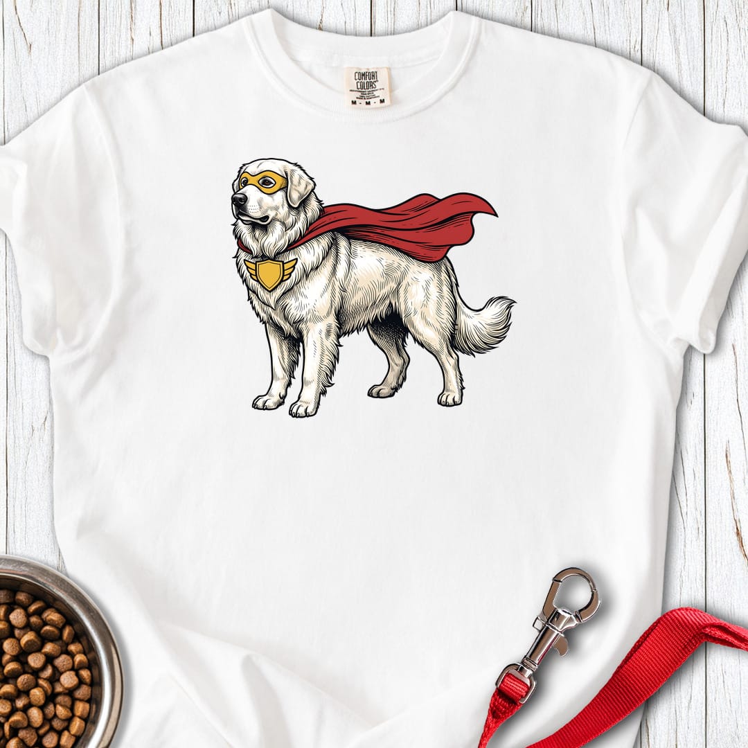 Great Pyrenees Superhero Premium Tee — White