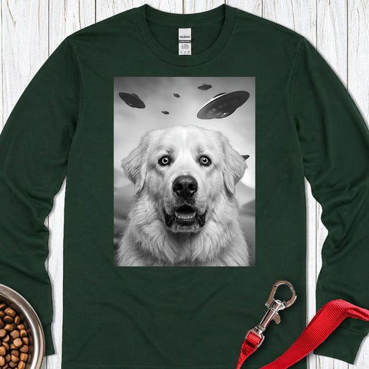 Great Pyrenees UFO Long Sleeve Forest Green