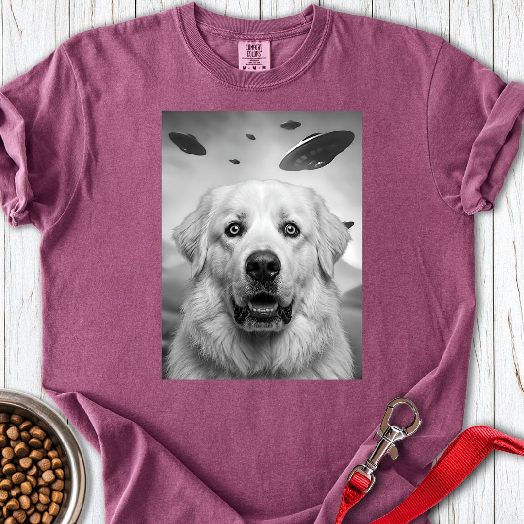 Great Pyrenees UFO Premium Tee — Berry